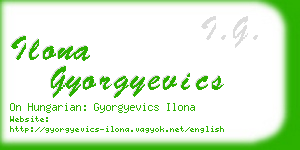 ilona gyorgyevics business card